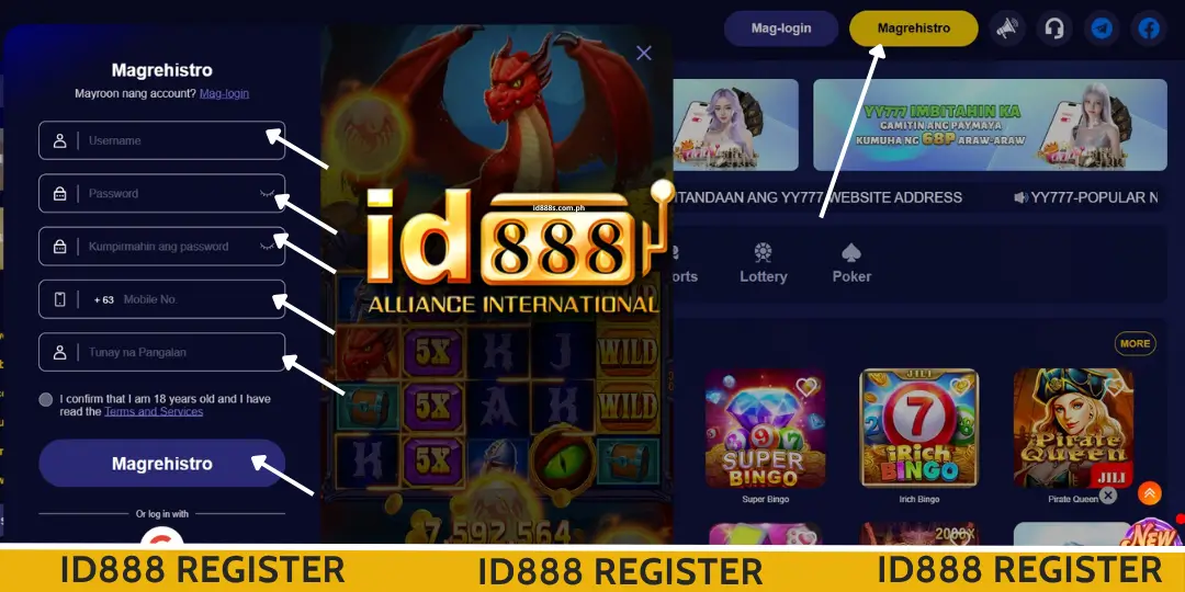 Register - ID888 No.1 Online Casino Philippines 2 Paano Mag-Register ng Account sa ID888